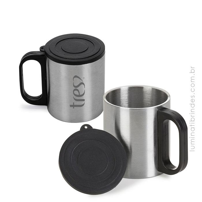 Caneca Brinde Silver Inox