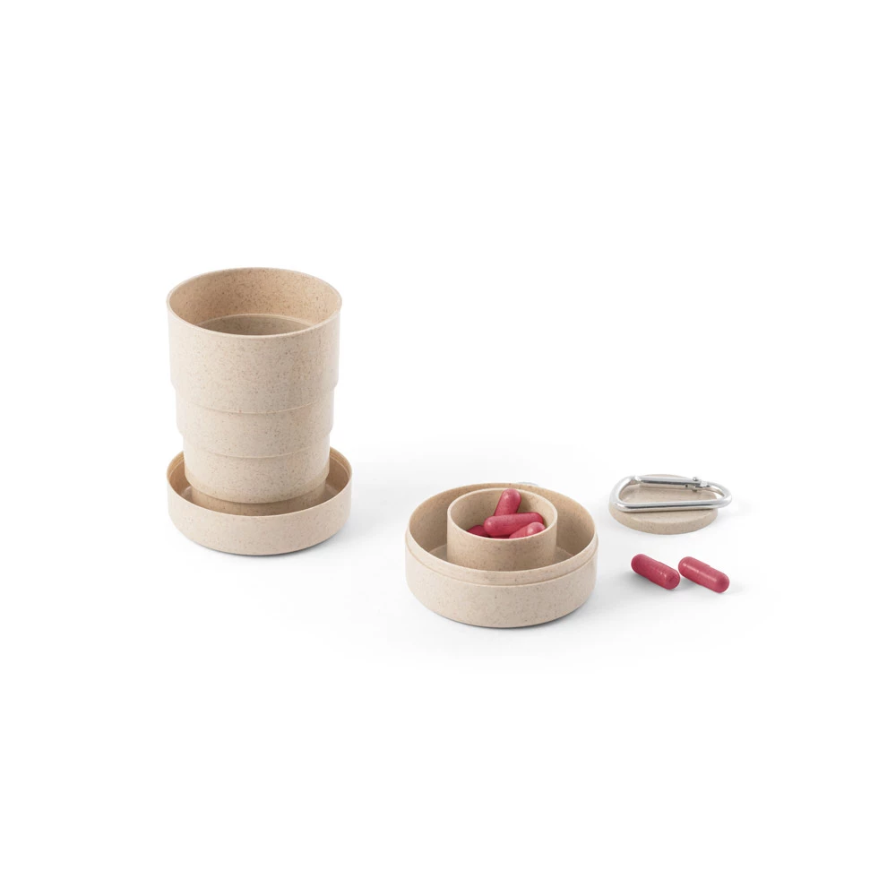 Copo EcoSnap Retrátil com Porta Comprimidos