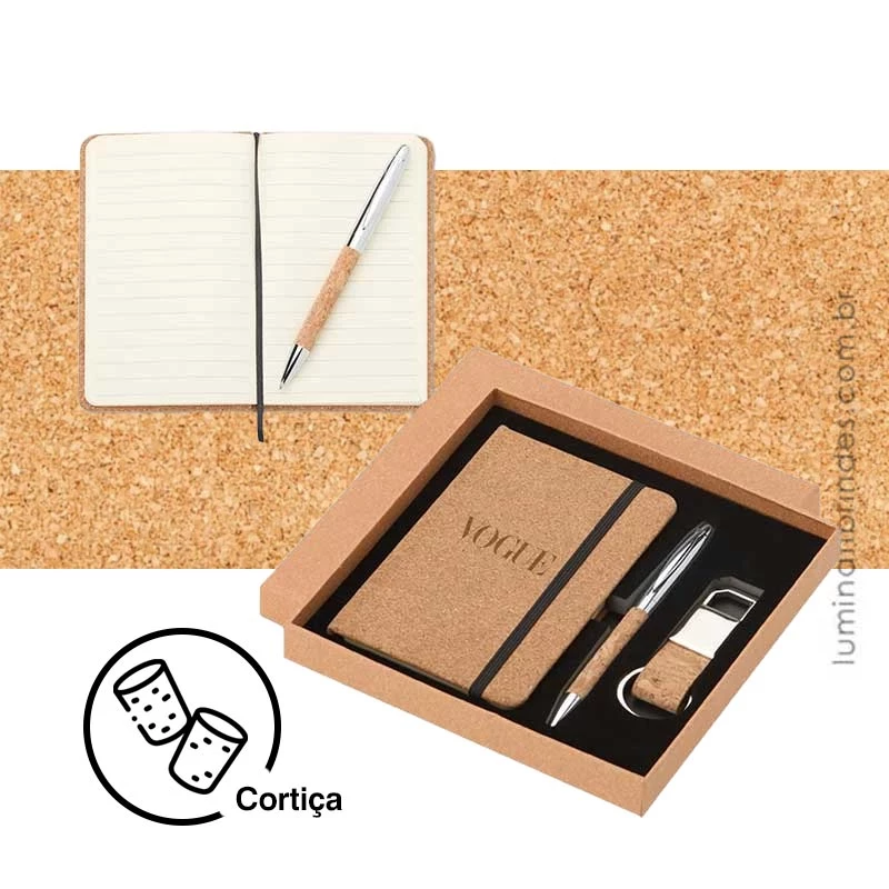 Kit Caderno A5 com Caneta Matte